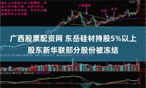 广西股票配资网 东岳硅材持股5%以上股东新华联部分股份被冻结