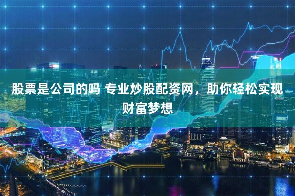 股票是公司的吗 专业炒股配资网,助你轻松实现财富梦想